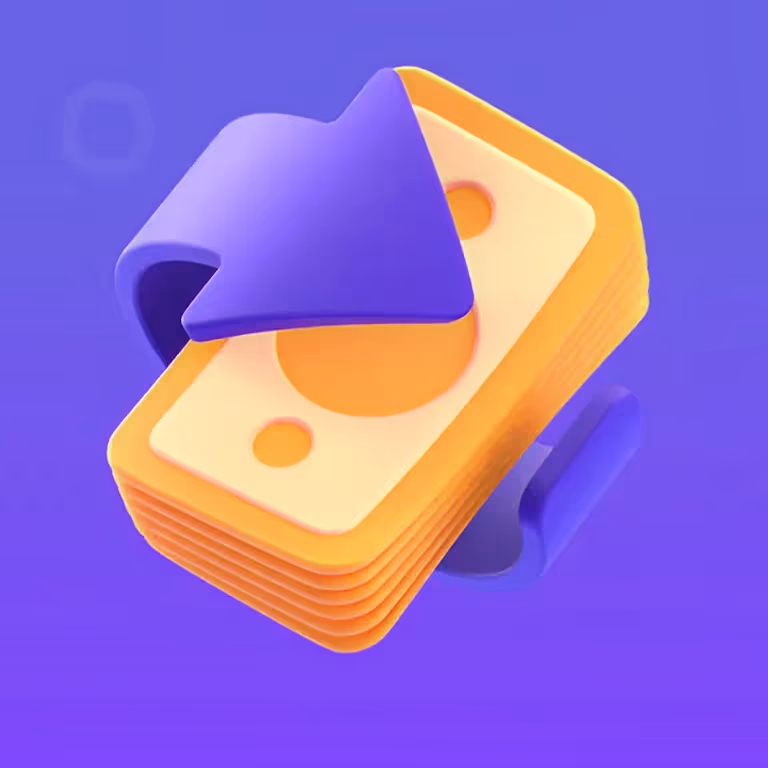 Celebrino Casino cash stack illustration representing real money deposits and withdrawals
